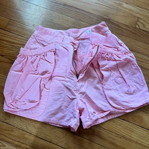 Vintage 80s/90s Au Coton High Waisted Pastel Shorts sz Small - Picture 6 of 8